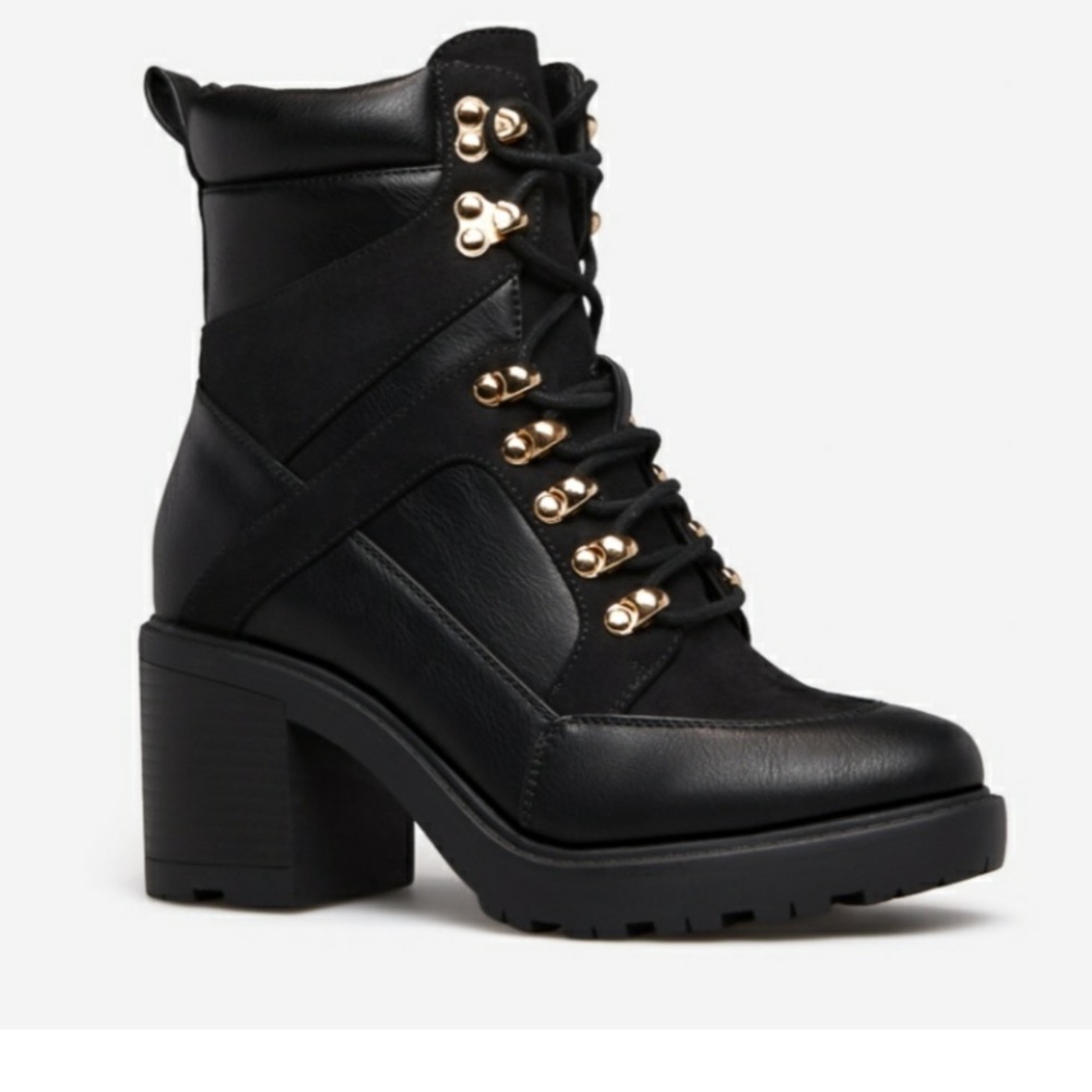 Just Fab Eddie Lace Up Boots